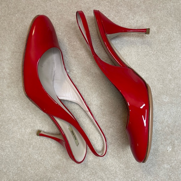 Miu Miu patent leather slingback heels - Picture 5 of 10
